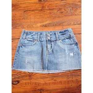 Y2K American Eagle Micro Mini Denim Skirt
